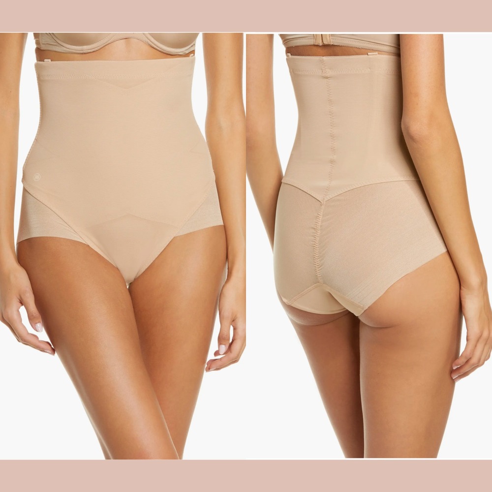 NEW $84 Honeylove [ XL ] Shaping SuperPower Briefs in Runway‎ Sand Nude #T1992